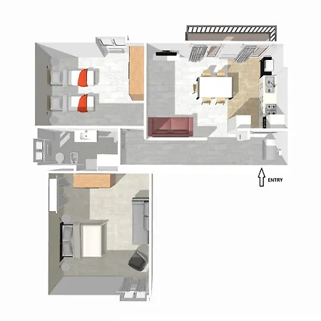 Lab3 Private - 2 Bedrooms Pavia